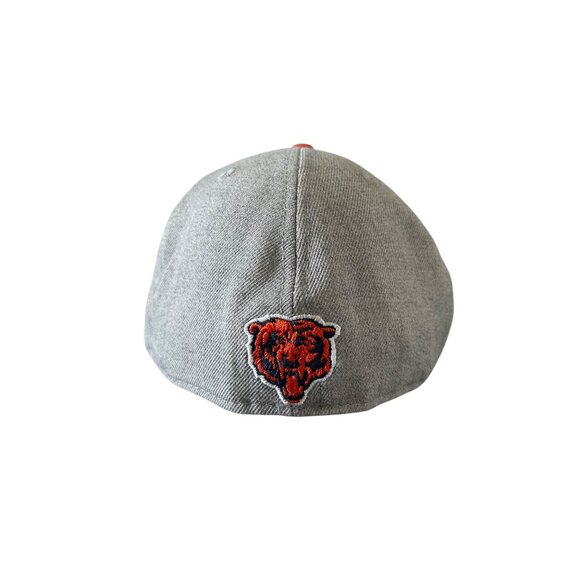 Chicago Bears 59Fifty Fitted Hat By New Era Gray & Orange NFL Embroidered Logo - Picture 6 of 6
